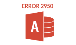 Fix MS Access Error 2950