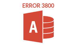 Access Run Time Error 3800